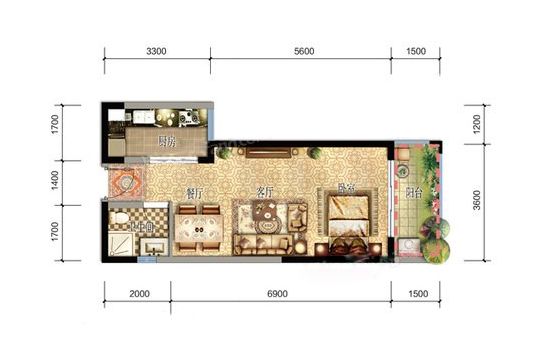85㎡現(xiàn)代簡約風(fēng)，“蘆灰+夏云綠”的搭配太贊