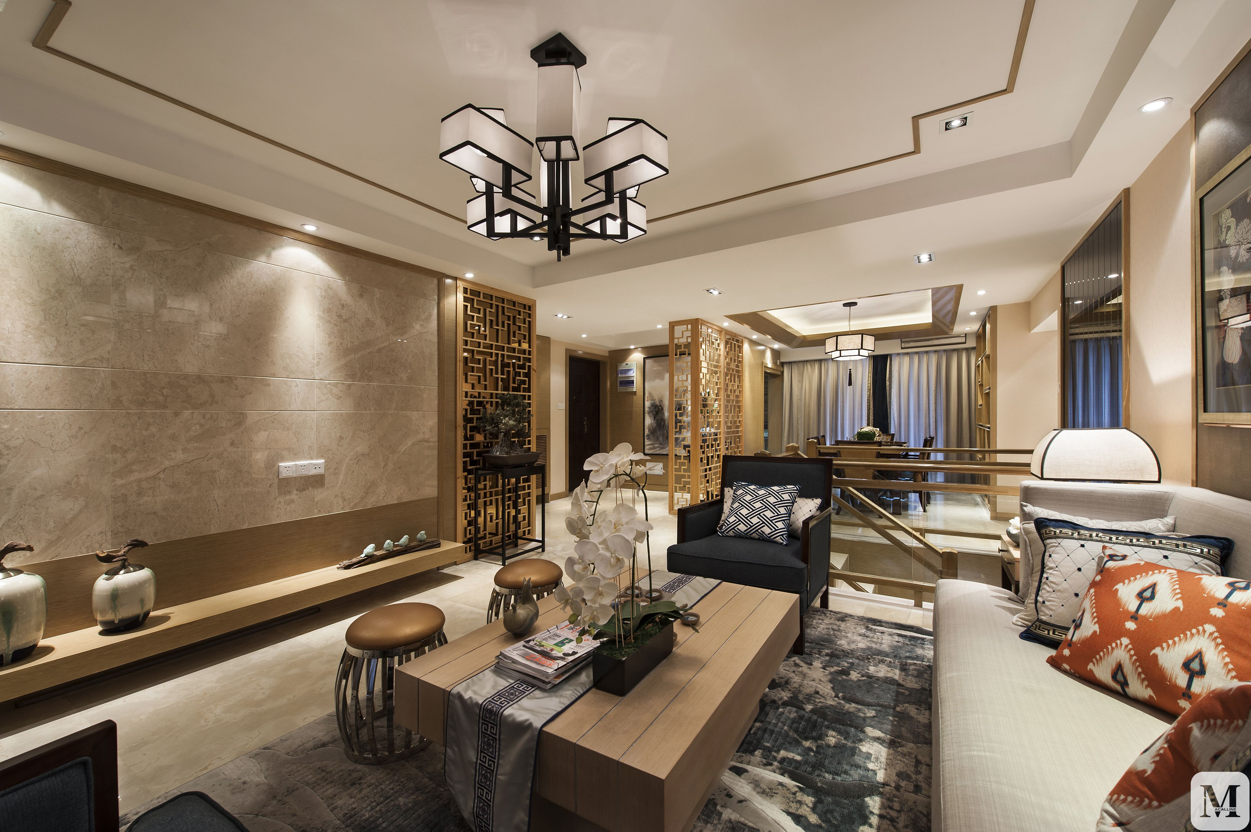 中式家裝案例分析_廈門(mén)新中式整包家裝_現(xiàn)代中式家裝效果圖