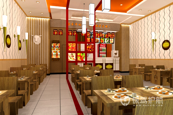 快餐店裝修效果圖-保駕護航裝修網(wǎng)