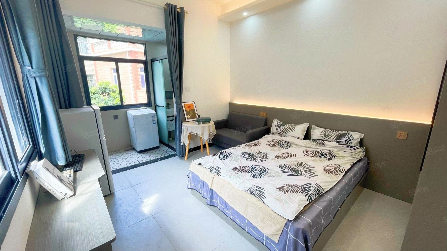 杏林村園博苑地鐵口全新邊套精裝大單間，出租，全屋燈帶裝飾