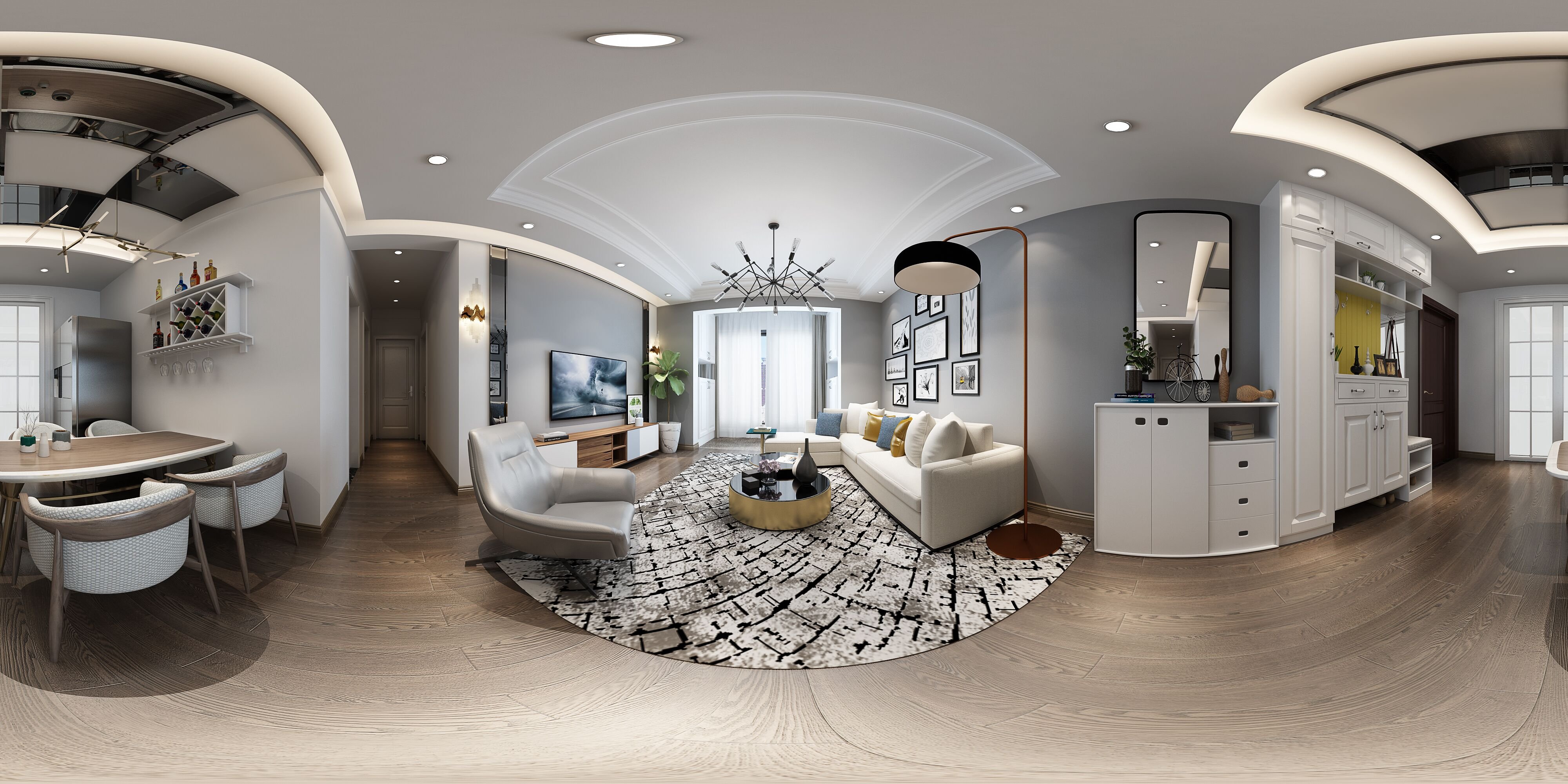 240平米的現(xiàn)代風(fēng)格，原來復(fù)式還可以這樣裝修！